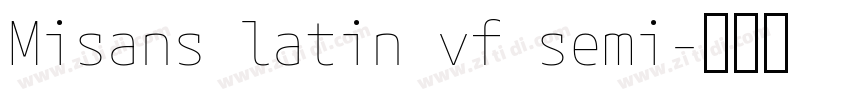 Misans latin vf semi字体转换